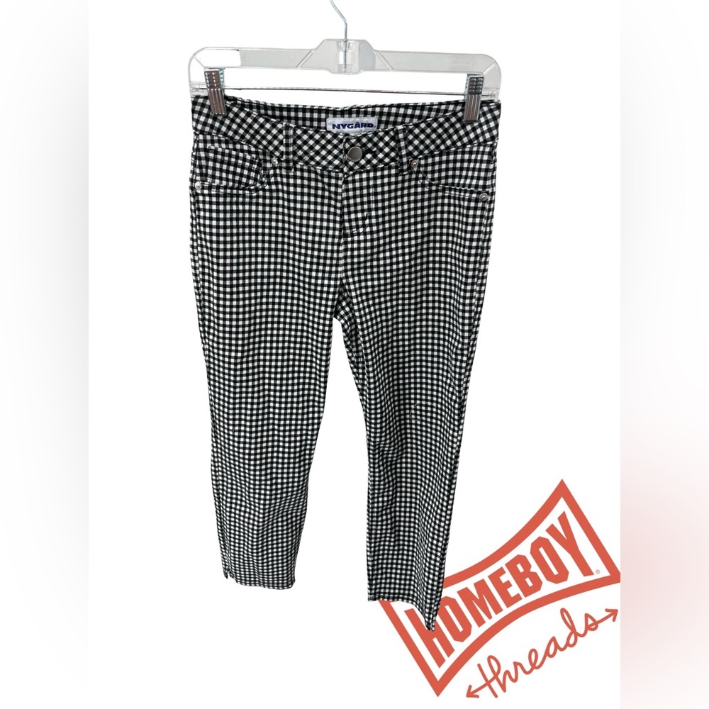 Peter Nygard Kids Black and White Checkered Jeans